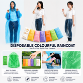 (2 পিস) Disposable Raincoats