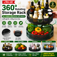 2PCs- 360° Rotating Storage Rack(Any Color)