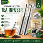 2PCs- Stainless Steel Tea Infuser
