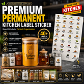 English - Luxury Kitchen Label Stickers