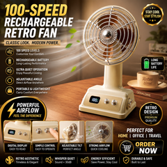 Rechargeable Mini Fan (100-Speed)