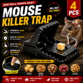 4Pcs- Mouse Killer Trap