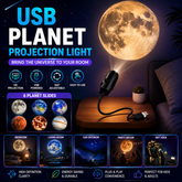 1 Set- USB Planet Projection Light(6 Projection)
