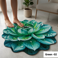 2PCs (Combo Daliya+Deep Red) Floor Mat