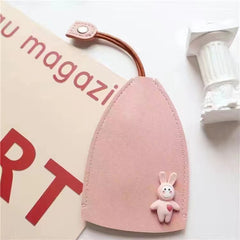 3PCs- PU Leather Car Key Holder(Any Color)