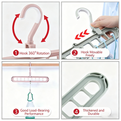 5PCs- Foldable Hanger Rack