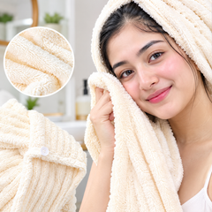 Premium Microfiber Hair Drying Cap