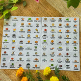 (Combo Bangla+English)- Luxury Kitchen Label Stickers