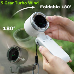 Imported Portable Turbo Fan Pro | 1800mAh Powerful Battery