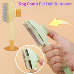 Stainless Steel Pet Grooming Brush- Dog and Cat Hair Remover