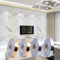 166 Feet (Silver color) Self-Adhesive Waterproof Tile Gap Tape – Floor & Wall Sealing Solution