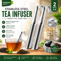 2PCs- Stainless Steel Tea Infuser