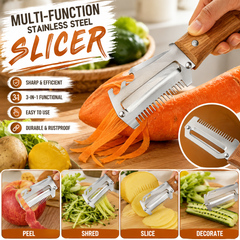 Multi-Function Stainless Steel Slicer