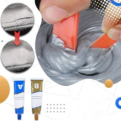 2Pcs Set- Waterproof Heat Resistance Cold Weld Metal Repair Paste