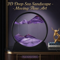 3D Deep Sea Sandscape – Moving Quicksand Flow Art -[Purple]