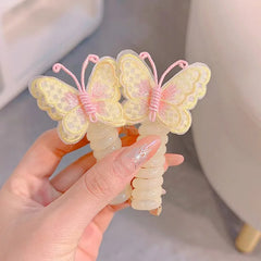 2PCs- Premium Butterfly Hair Ties(Any Color)