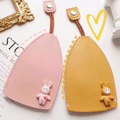 3PCs- PU Leather Car Key Holder(Any Color)