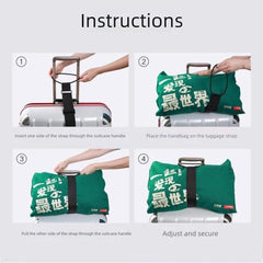 (২ পিস প্যাক) Adjustable Luggage Connector Strap