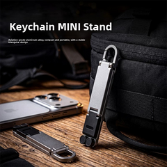 Mini Metal Keychain Stand – Foldable & Portable