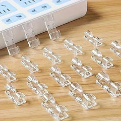 40 Pcs Self-Adhesive Transparent Cable Clip