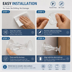 2PCs-Silicone Door Stopper