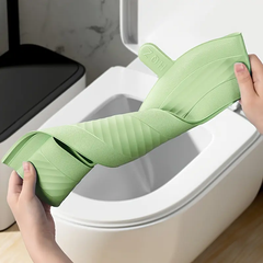 2Pcs Silicone Toilet Seat Cushion