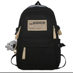 Luxury-Style Waterproof School Bag -[Black -Version 03]
