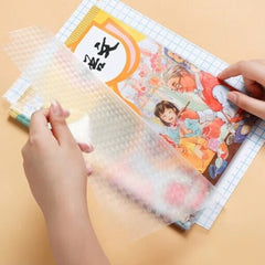 10 Pcs- Waterproof Self-Adhesive Transparent Book Cover