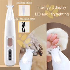 Pet Hair Trimmer with LED Display