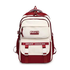 Luxury-Style Waterproof School Bag -[Maroon -Version 02]