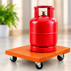 Wooden Gas Cylinder Trolley