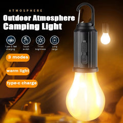 Type-C USB Rechargeable LED Camping Lamp – Bright, Durable & Waterproof