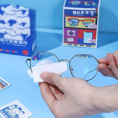 100Pcs- Lens & Screen Cleaning Wipes – For Glasses, Mobile Phones, Cameras & More