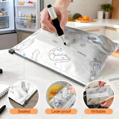10PCs- High-Quality Food-Grade Aluminium Foil Freezer Bags