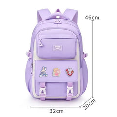 Luxury-Style Waterproof School Bag -[Purple]