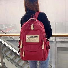 Luxury-Style Waterproof School Bag -[Maroon -Version 03]