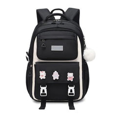 High-capacity Cute School Bag for Primary & High School -[Black]